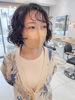 濡れ髪ウェーブボブ