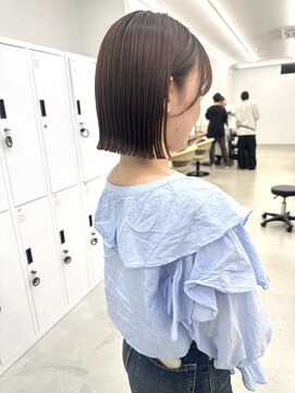 サンド 大阪梅田(sand) @morii_sand/オリーブベージュ/ショートボブ[大阪梅田駅]