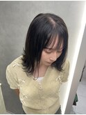 切りっぱなしボブ