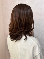 ウィスプ 赤羽店(wisp)&nbsp;秋のうる艶カラー×ゆるふわカール  ハイライト/髪質改善Tr#3