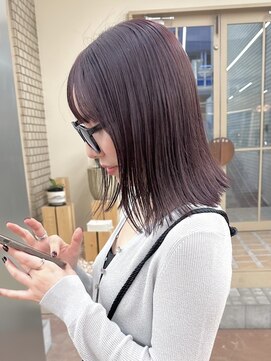 パークレーン アイス イヴェン(park lane ICI yeven) ブリーチなし ラベンダー ボルドー 秋カラー/momoka