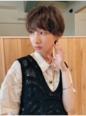 20代30代大人可愛い小顔ボブ前下がりショートハイライト