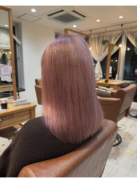 ラボヌールヘアー 宇都宮店(La Bonheur hair) シアーピンクカラー☆【宇都宮駅】