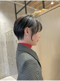 【RYOHEI】黒髪ショート_ハンサムショート_耳掛けショート