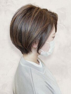 フィルアップヘア (fill up Hair) 大人ショート脱白髪染めイルミナカラーハイライト40代50代