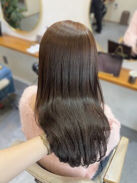 トワ(toi) ブリーチなしダブルカラー/ピンクブラウン/春カラー/横浜/横浜駅