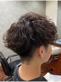 波巻きパーマ