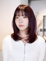 アイティーバイアルバム 八王子店(IT by ALBUM)&nbsp;ロング顔周りレイヤー前髪カット韓国ヘア美髪_ba553611