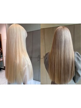 《エクステ＆ブリーチのスペシャリスト在籍サロン》毛質が良く、一本一本の地毛に馴染みやすいよう施術！