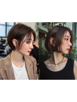 重たく見えがちな髪も自在に調整。ボブ＆ショートが好評*[梅田/西梅田駅/髪質改善/顔周り/学割U24]