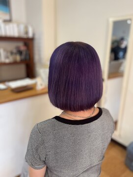 ヘアーコンセプト(HAIR CONCEPT) パープル×ボブ