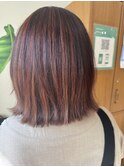 ミディアムボブ、くびれボブ、ハイライトボブ