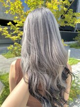 細毛で軟毛の２ブリーチ、ホワイトカラー