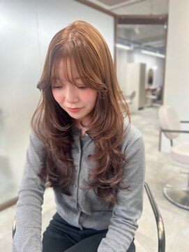 ボタン ハカタ(VOTAN hakata) 【前田七音】レイヤーカット/オリーブベージュ/ブリーチなし