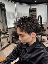 ネクストネオ 静岡(NEXT NEO) スパイキーショートピンパーマ短髪アップバング