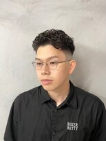 ルートバイドット 町田店(root by dot.) 刈り上げスタイル×かき上げパーマ