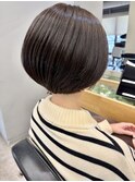 後頭部ふんわり小顔ショートボブ