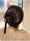 抜け感ヘアアレンジ◎結婚式の参列ヘア　/20代/30代/40代