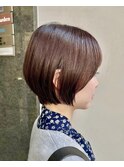 ショートボブ×ミニボブ×丸み×前髪あり×横浜×石川町