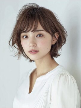 ニーフ 恵比寿(neaf) ダークブルーワンホンレイヤー/ニュアンスウルフ/デジタルパーマ