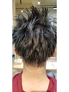 ヘアステージ ラプリュム(HAIR STAGE Ra Plume) Ra　plumeスパイキーツーブロック　アッシュグレー