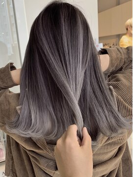 アライブ ハラジュク(ALIVE harajuku) 【ALIVE】ラベンダーシルバーバレイヤージュ