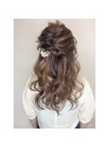 ハーフアップスタイル★