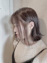 ココンフワット(coconfwat) 人気の外ハネ切りっぱなしボブ小顔カット20代30代40代50代