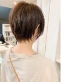福山市 人気イルミナカラー キャアリー丸みショートヘアcaary