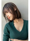 20代30代/大人かわいい/小顔ひし形/ウルフ/ナチュラルボブ