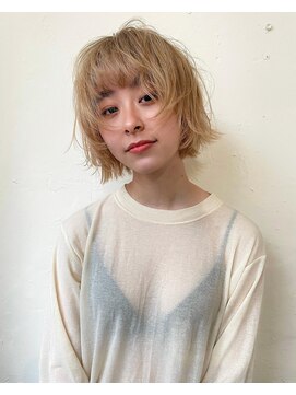 ベル 銀座並木通り店(Belle) 顔周りにレイヤーをいれたボブ*オシャレ感抜群!