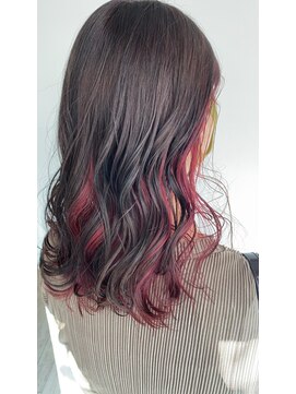 シーバイラヴィズム 万代店(Sea by LUVISM) 光発色ピンクのインナーカラー