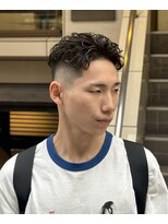 かきあげウェーブ　フェード　アメカジスタイル