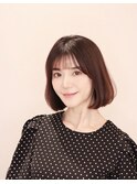 ボリュームのある重めボブ　３０代４０代５０代表参道青山
