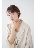 くびレイヤーエモージュグレージュカラーくびれショート/吉祥寺