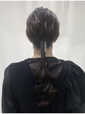 ローポニー／お呼ばれヘア／参列へア／二次会へア／ロング