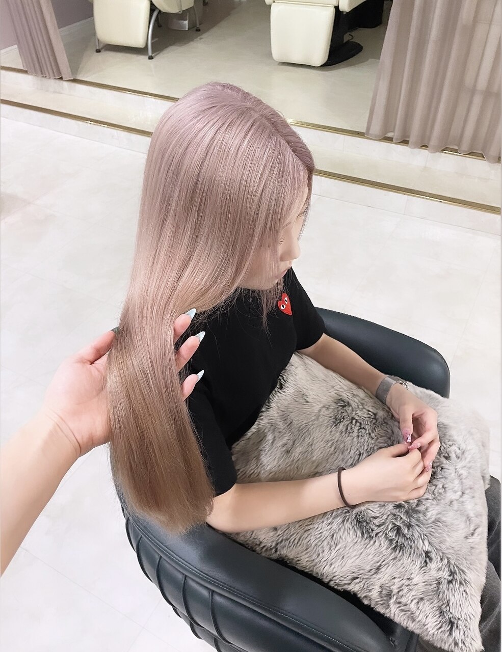 【2ヶ月以内のご来店】ブリーチリタッチ＋カラー＋超音波トリートメント