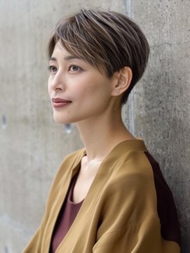 アルトリスト(Altruist Aging×HAIR&SPA) ☆イメチェンピンクベージュアンブレラカラー前髪クールショート