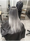 バレイヤージュ☆ホワイトシルバー