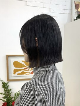 イコ 表参道原宿(ico) ボブ LAケラチントリートメント 切りっぱなしボブ 外ハネボブ