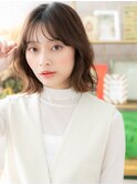 韓国風イヤリングカラー外ハネくびれボブh3戸田公園20代30代40代