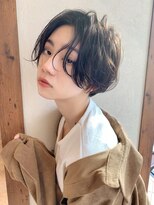 ヴェイン 渋谷(vain)&nbsp;★くびレイヤーエモージュ黒髪グレーベージュレイヤー