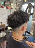 ツイストスパイラルパーマツーブロックツイストパーマ