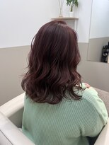 ソエル(Soell)&nbsp;神戸元町三宮 髪質改善 ピンクパープル ハイライト ダブルカラー