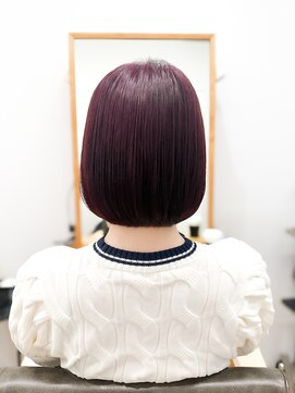 セイドット フクオカ(Say.FUKUOKA) 【レディース★大名】ボブ×髪質改善ストレート×暖色カラー系