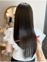 アンド ラ ブランシュ(&.La Blanche)&nbsp;アプリコットオレンジ/くびれヘア/ストレート/縮毛矯正