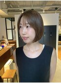 グレージュボブ/艶カラー/ケアカラー/髪質改善/艶ボブ/横山大樹