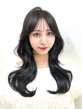 アマトウキョウ アユンチェ(AMA TOKYO×AYUNCHE) 韓国ヘア 透明感カラー 2wayバング レイヤーカット 顔周り