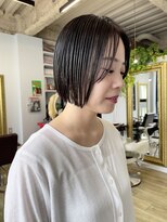 ヌード(NUDE) NUDE20代30代ミニボブ切りっぱなしボブ前下がりボブ