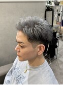 ハイトーンシルバー/フェードスタイル/スパイキーショート/S